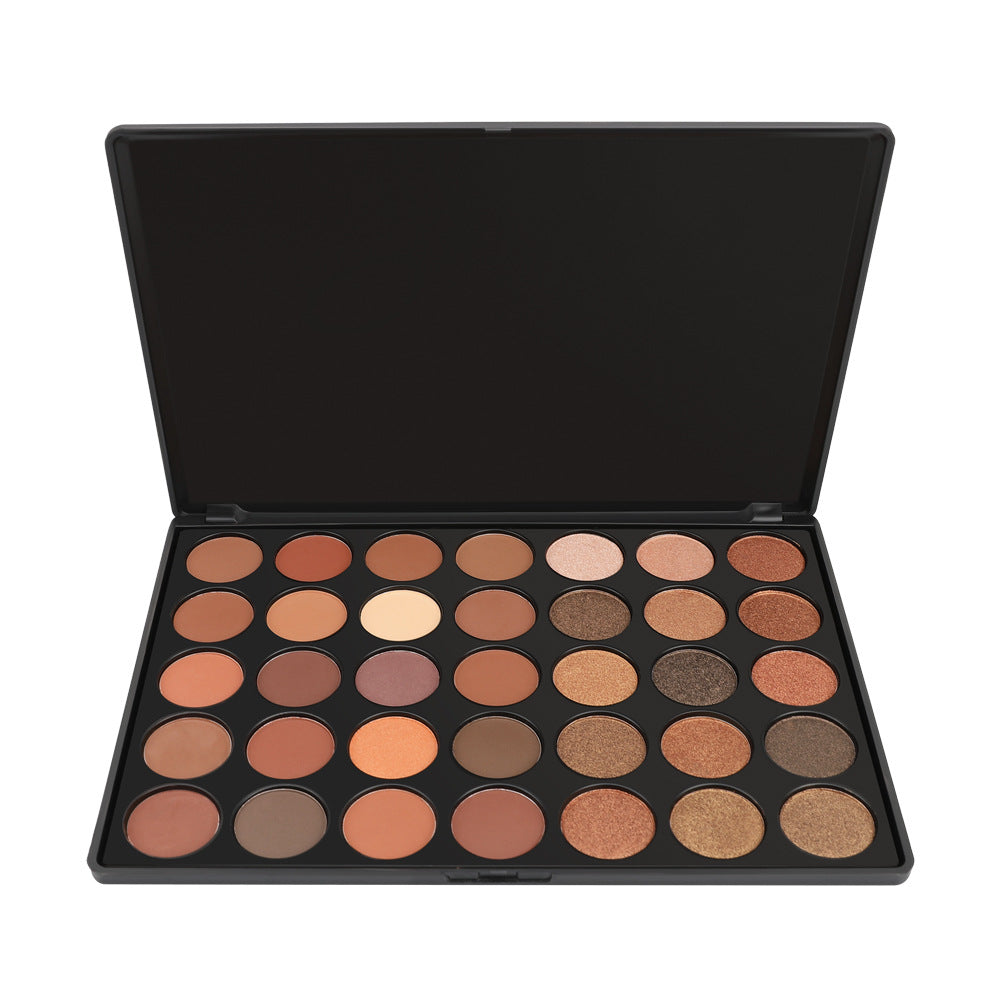 35-Color eyeshadow disc, pearlescent matte eyeshadow disc, multi-color makeup disc, powdery delicate explosion classic