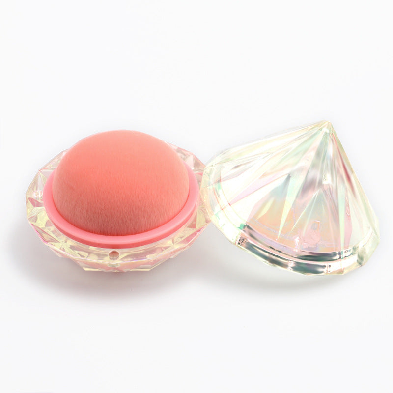 New portable diamond foundation brush, soft and tight fiber bristle ABS shell, makeup docile foundation brush