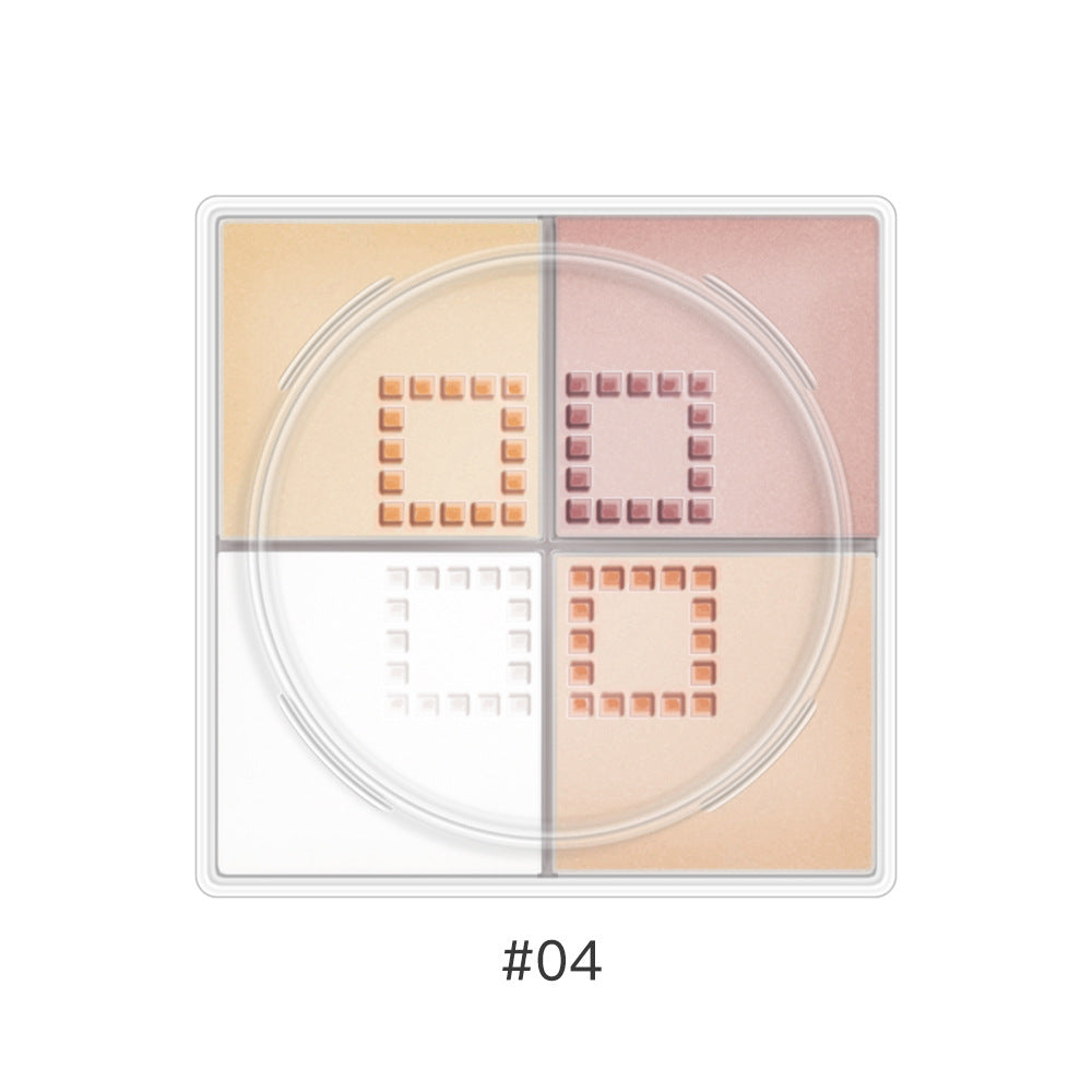 Light and seamless loose powder, brightening skin tone, oil control and setting makeup, refreshing and long-lasting Sigongge loose powder with puff