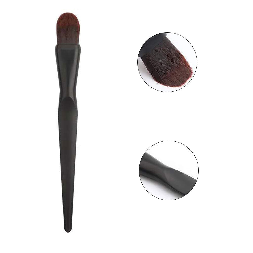Single mask brush Foundation brush, soft elastic fiber hair, feel oil brush handle, even makeup mask brush