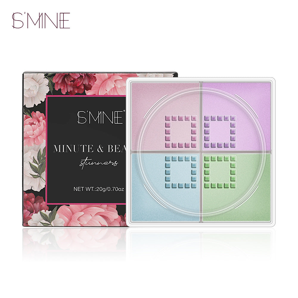 Light and seamless loose powder, brightening skin tone, oil control and setting makeup, refreshing and long-lasting Sigongge loose powder with puff