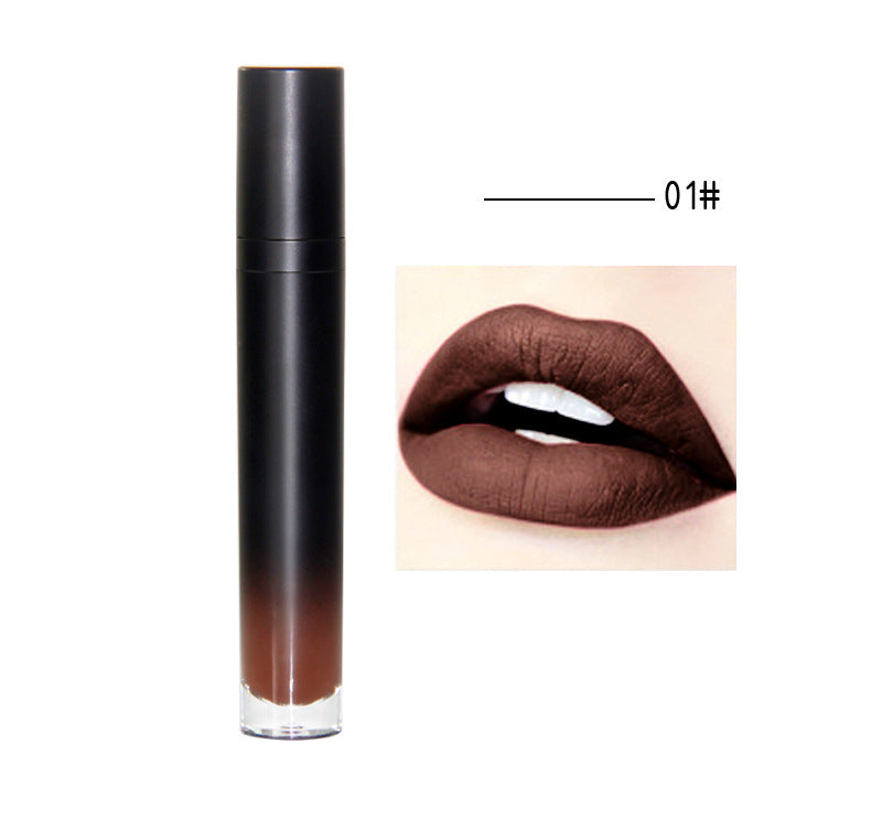 12 colors matte matte is not easy to stick to the cup lipstick waterproof