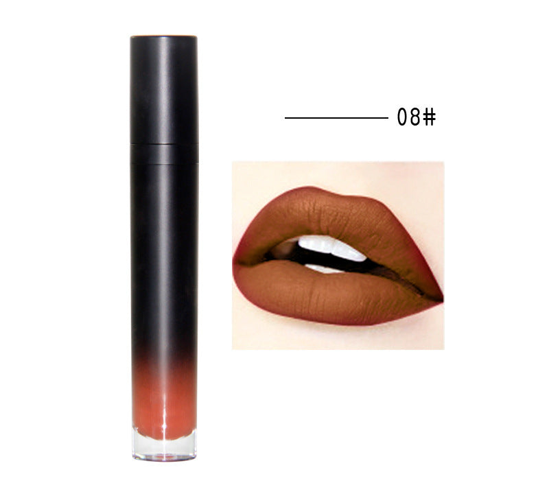 12 colors matte matte is not easy to stick to the cup lipstick waterproof