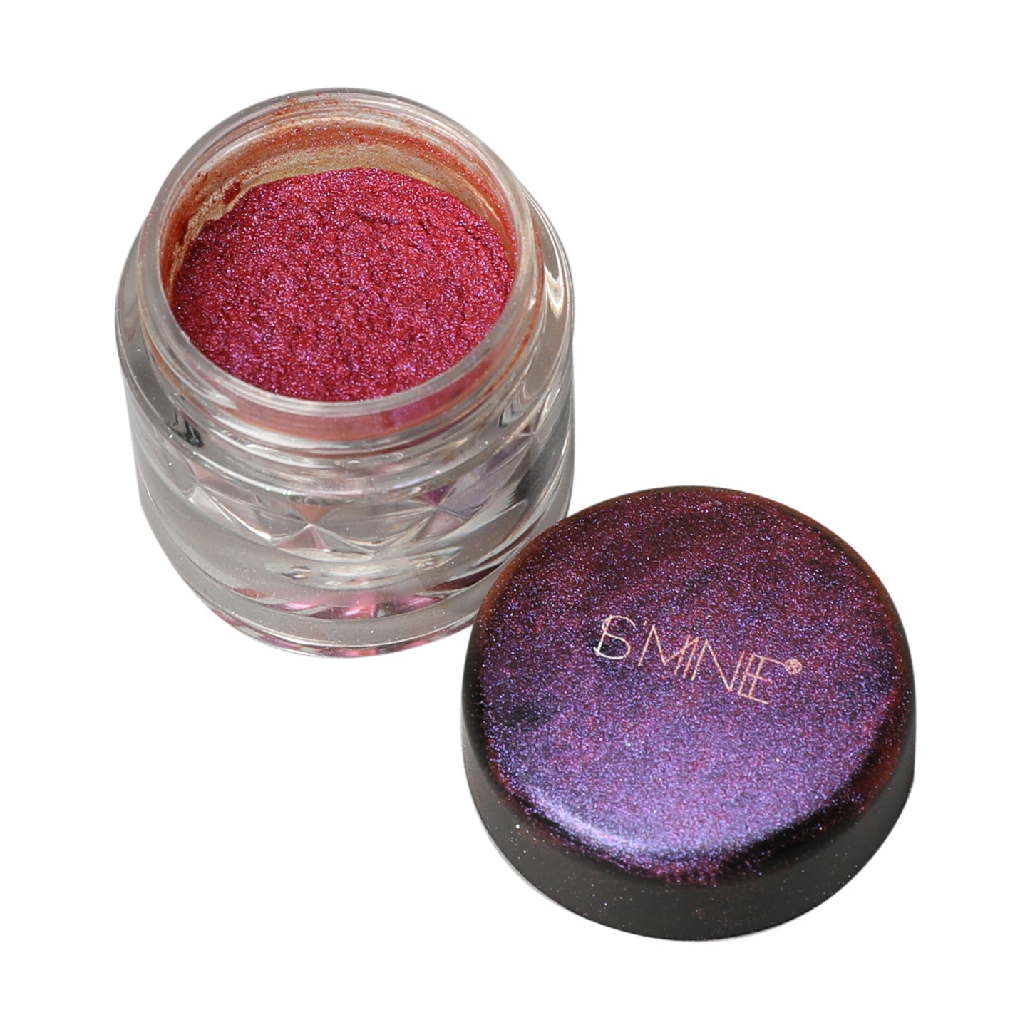 High glitter pearlescent eyeshadow powder trendy charm eye makeup, chameleon eyeshadow powder plastic bottle