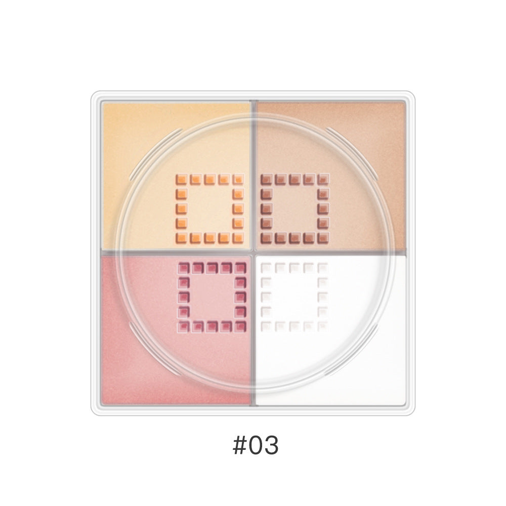 Light and seamless loose powder, brightening skin tone, oil control and setting makeup, refreshing and long-lasting Sigongge loose powder with puff