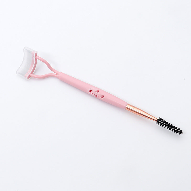New product eye makeup double-head folding eyelash brush steel needle eyelash comb portable beauty tool two optional