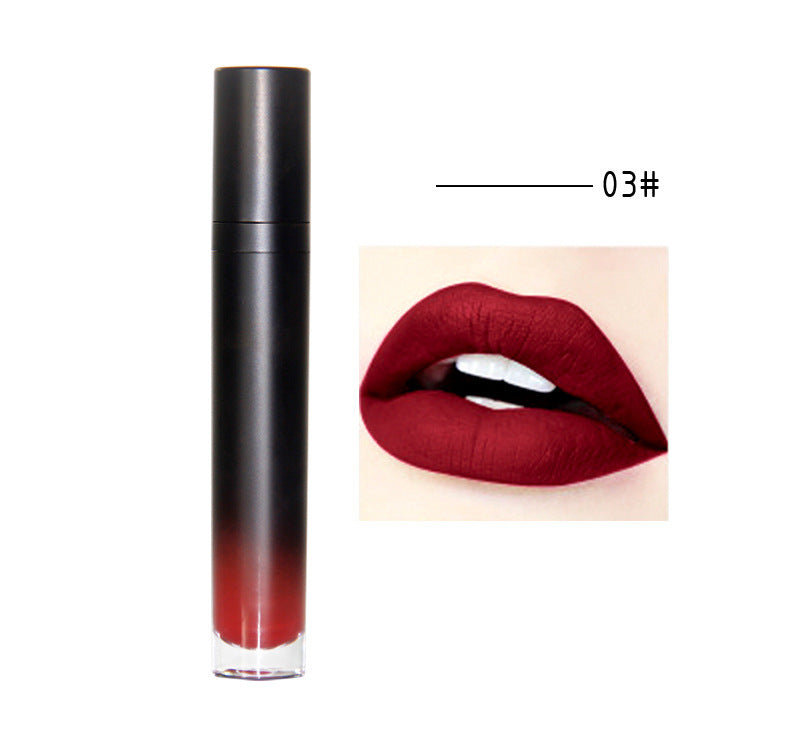 12 colors matte matte is not easy to stick to the cup lipstick waterproof