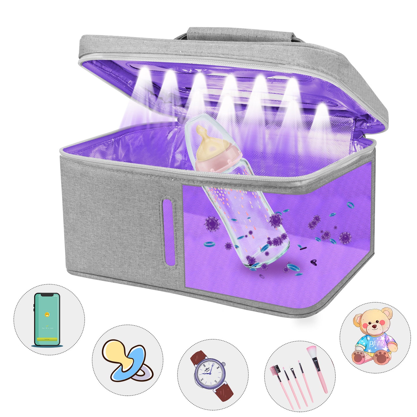 Popular professional ultraviolet disinfection bag, foldable UV sterilization bag sterilization and elimination