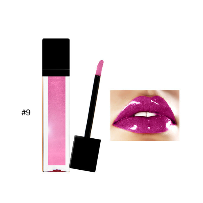 11-color glitter lip gloss lasts longer and is not easy to take off makeup. Sequin glitter lip gloss lip glaze